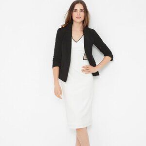White House Black Market V-Neck Colorblock Sheath, NWT, Size 10